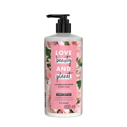 LOVE BEAUTY &PLANET MURUMURU BUTTER & ROSE GLOW BODY LOTION 400ML