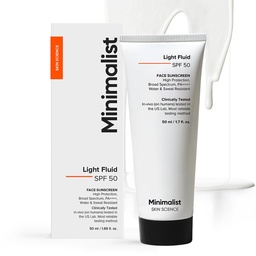 MINIMALIST LIGHT FLUID SPF 50 FACE SUNSCREEN - 50ML