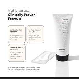 MINIMALIST LIGHT FLUID SPF 50 FACE SUNSCREEN - 50ML