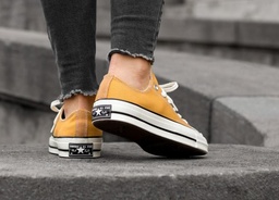 CONVERSE 70'S OX SUNFLOWER YELLOW SHOES UNISEX 162063C (EU:37)