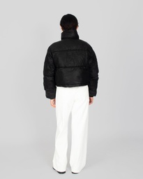 WASABI LONG SLEEVE BLACK PUFFER JACKET (M)