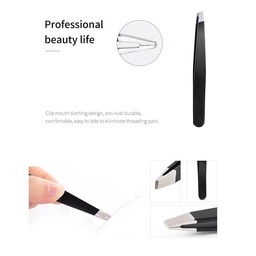 MAANGE 1PC EYEBROW TWEEZERS STAINLESS EYE BROW EYELASH REMOVAL