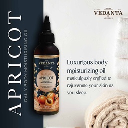 VEDANTA HERBAL'S - APRICOT DAILY BODY MOISTURIZING OIL- 100 ML