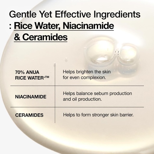 Anua - Rice 70 Glow Milky Toner- 250ml | Jeevee
