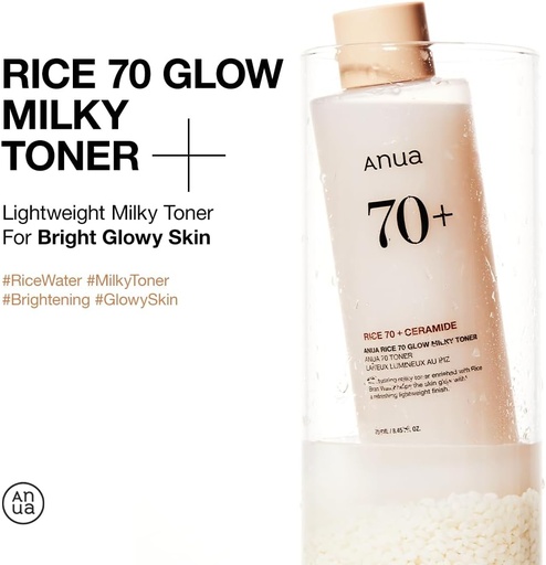 Anua - Rice 70 Glow Milky Toner- 250ml | Jeevee