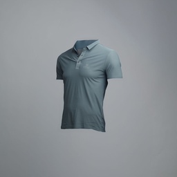 LUKLA OUTDOOR ELITESPORT SEAMLESS POLO T-SHIRT (GREY) (XXL)