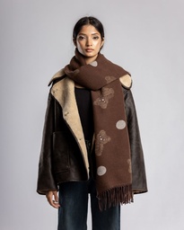 SALT SOLID COLOR MUFFLER -BROWN