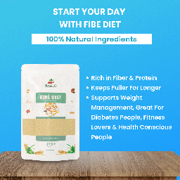 BHALO FIBE DIET - 100% NATURAL & ORGANIC HIGH FIBER - 950G