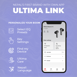 ULTIMA BOOM 311 WIRELESS EARBUDS (SPACE BLACK)