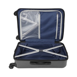 SAFARI TWISTER 8 WHEELS HARD LUGGAGE- MEDIUM (GUN METAL)