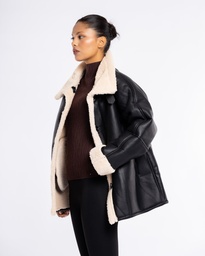 SALT FUZZY LONG SLEEVE FLEECE JACKET (L)