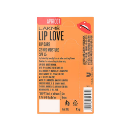 LAKME LIP LOVE CHAPSTICK SPF 15 APRICOT - 4.5