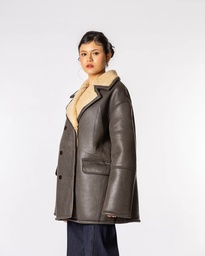 SALT BUTTON DOWN DOUBLE SIDED LAPEL JACKET (L)