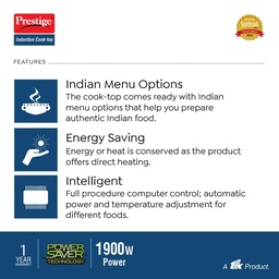 PRESTIGE 41951 PIC 23.0 2000-WATT INDUCTION COOKTOP (BLACK)