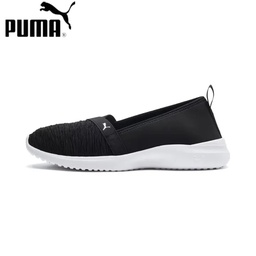 PUMA WOMEN'S ADELINA BLACK/SILVER BALLET FLATS - 36962101 (4)