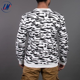 KILOMETER BLACK ROUND NECK SWEAT SHIRT KM ST B2 - WHITE (XXXL)