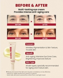 K-SECRET SEOUL 1988 EYE CREAM :RETINAL LIPOSOME 4%,FERMENTED BEAN