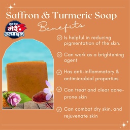 N'AURA NATURAL HANDCRAFTED SAFFRON & TURMERIC SOAP
