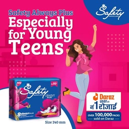 SAFETY ALWAYS PLUS 240 MM  8 PCS SANITARY PAD