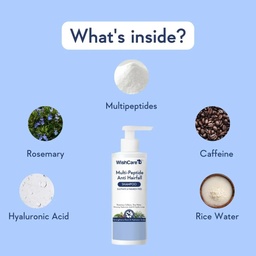 WISHCARE MULTIPEPTIDE ANTI HAIRFALL SHAMPOO WITH ROSEMARY - 250ML