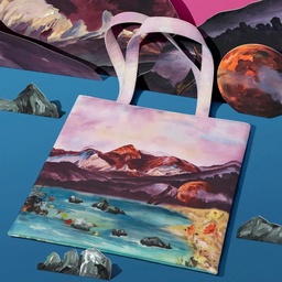 MAH MOUNTAIN LAKE PRINTING TOTE BAG FOR WOMEN M232799S