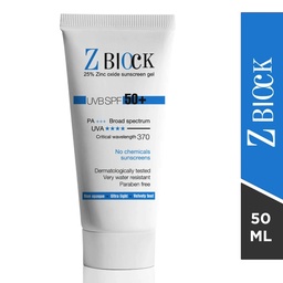 Z-BLOCK ZINC OXIDE SUNSCREEN GEL WITH SPF 50+ (50 ML)