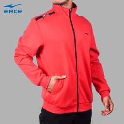 ERKE ZIP SWEATSHIRT RED FOR MEN 11219114276-204 (M)