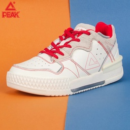 PEAK BASKETBALL SHOES WHITE/RED FOR WOMEN - EW13978B (EU:38)