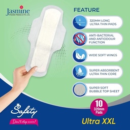 SAFETY ULTRA XXL 320 MM 10 PCS SANITARY PAD (PACK OF 2)