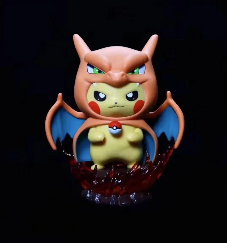 Pokemon Pikachu Charizard Statue Height 14 Cm | Jeevee