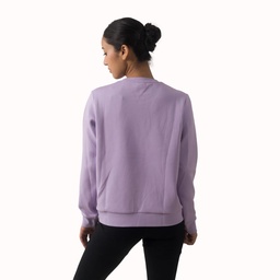 ERKE PURPLE PULLOVER SWEATSHIRT FOR WOMEN 12223102288-701 (S)