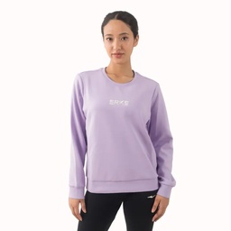 ERKE PURPLE PULLOVER SWEATSHIRT FOR WOMEN 12223102288-701 (S)
