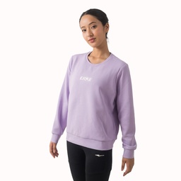 ERKE PURPLE PULLOVER SWEATSHIRT FOR WOMEN 12223102288-701 (S)