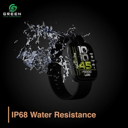 GREEN VISION FIT METALLIC SMARTWATCH (BLACK)