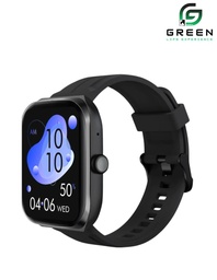 GREEN VISION FIT METALLIC SMARTWATCH (BLACK)