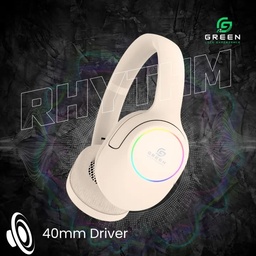 GREEN RHYTHM HEADPHONE 40MM DRIVER FOLDABLE (SOFT ALMOND)