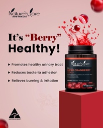 NATURE'S CARE AUSTRALIA SUPER CRANBERRY 25000, 60 CAPSULES