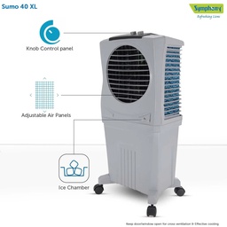 SYMPHONY SUMO 40XL AIR COOLER WITH 3-SIDE HONEYCOMB COOLING PAD
