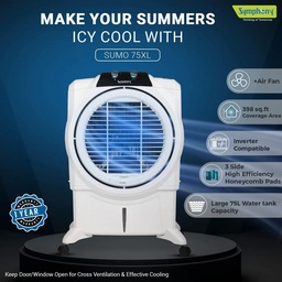 SYMPHONY SUMO 75 XL - 75 LITRE DESERT AIR COOLER - BIG DIGITAL