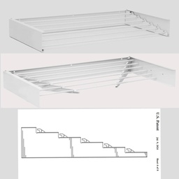 BALADU FOLDABLE CLOTHES DRYING RACK ( WHITE AND BLACK)