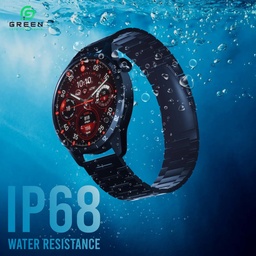 GREEN LIFE EXPERIENCE ORBIT 2.0 SMARTWATCH (BLACK & BLACK CHAIN)