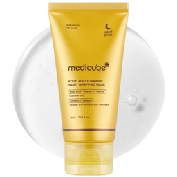 MEDICUBE – KOJIC ACID TURMERIC NIGHT WRAPPING MASK 75ML