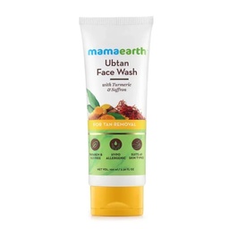 MAMAEARTH UBTAN FACE WASH WITH TURMERIC & SAFFRON 150ML