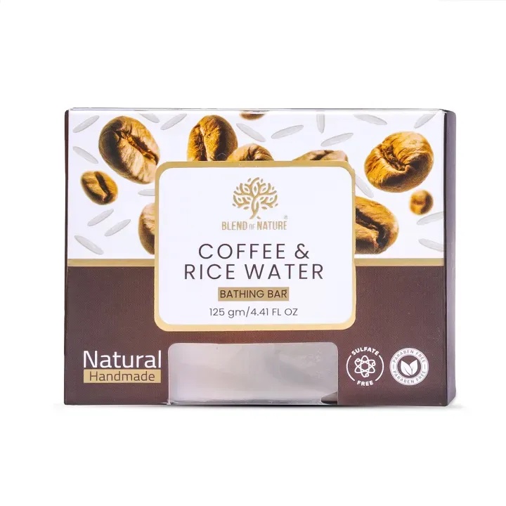 Blend Of Nature Coffee & Rice Soap - 125 Gm | Jeevee