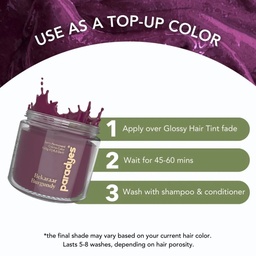 PARADYES BEKARAAR BURGUNDY SEMI-PERMANENT HAIR COLOR - 120G