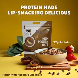 MUSCLEBLAZE HIGH PROTEIN OATS 1KG DARK CHOCOLATE WITH 22G PROTEIN