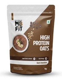 MUSCLEBLAZE HIGH PROTEIN OATS 1KG DARK CHOCOLATE WITH 22G PROTEIN