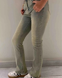 WASABI RETRO YELLOW DENIM FLARED JEANS (M)