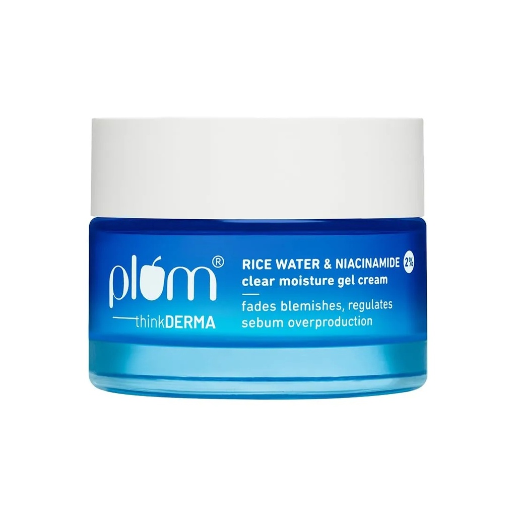 Plum Rice Water & Niacinamide Clear Moisture Gel Cream -50 Gm | Jeevee