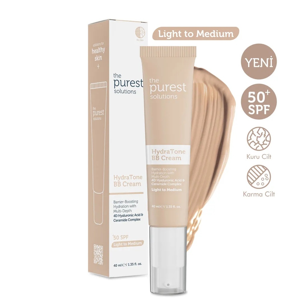 The Purest Solutions Hydra Tone Bb Cream Spf 50+(light To Medium)-40ml ...